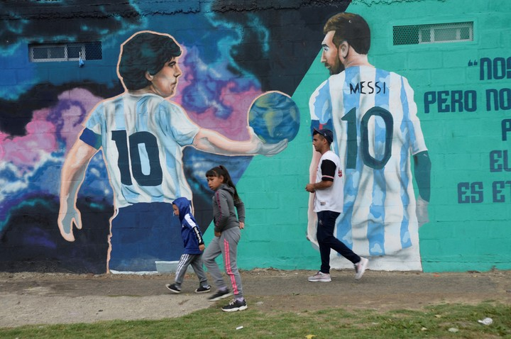 maradona e messi